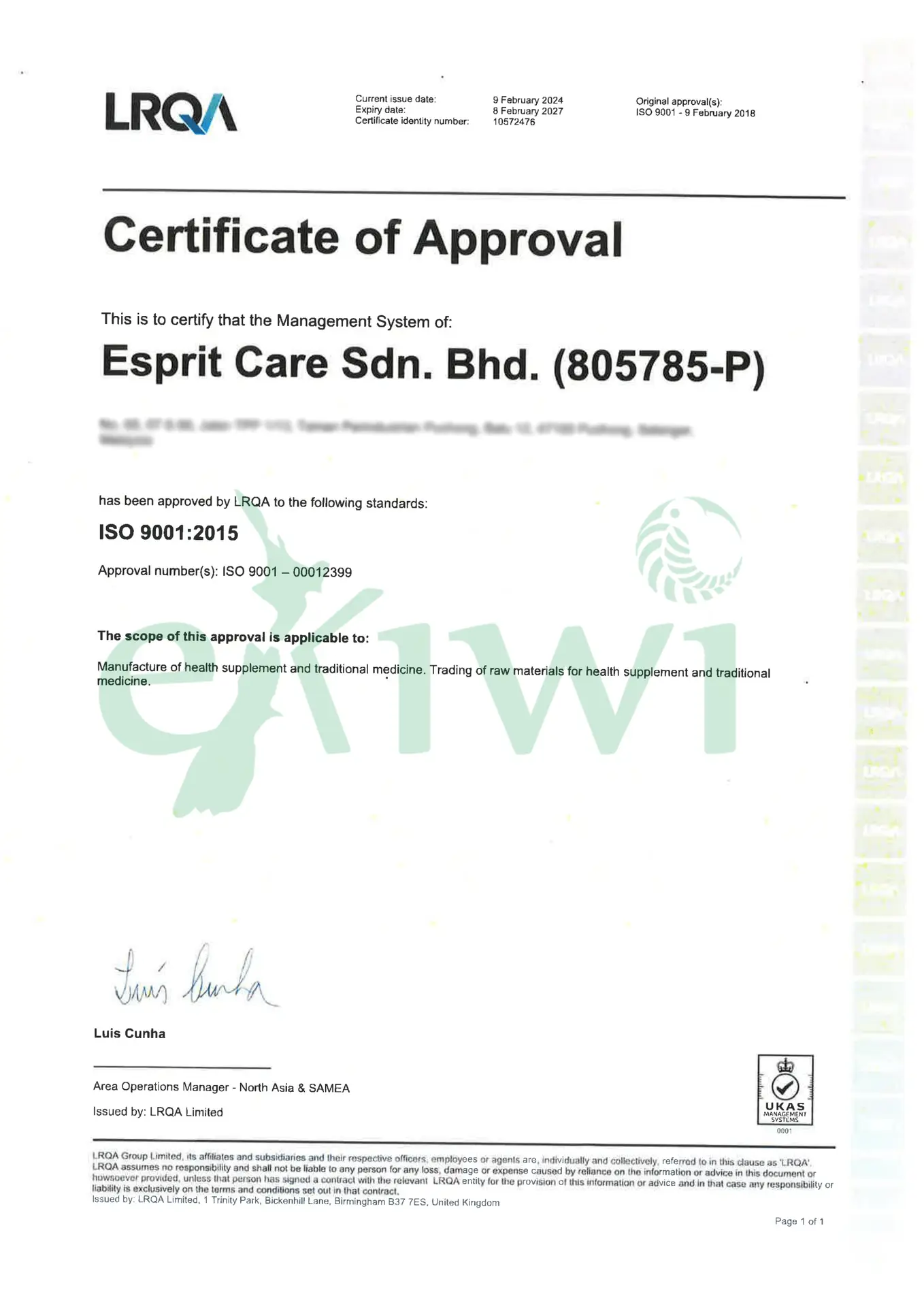 Esprit Care - CERTIFICATE ISO 9001 2015 (1)-1